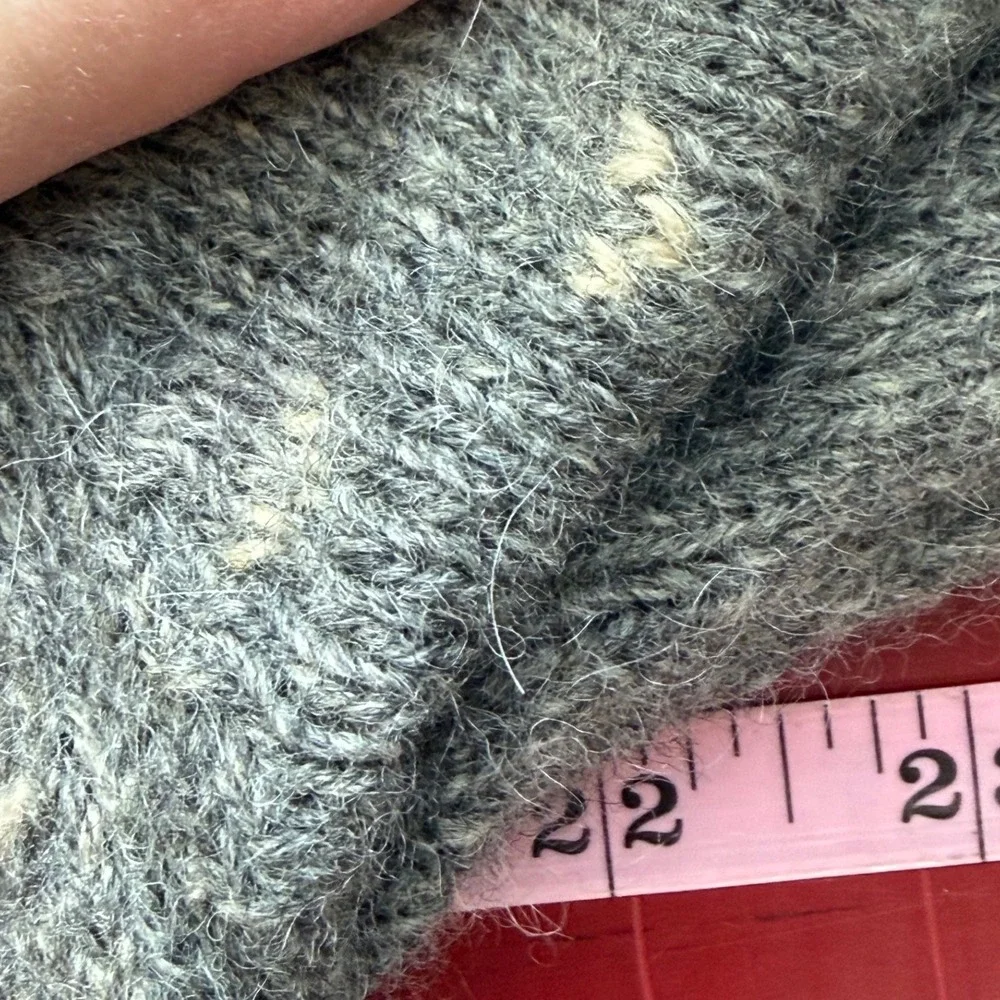 Vintage Eddie Bauer Nordic Fair Isle Sweater Mens M Gray Wool Blend Outdoor - Picture 11 of 11